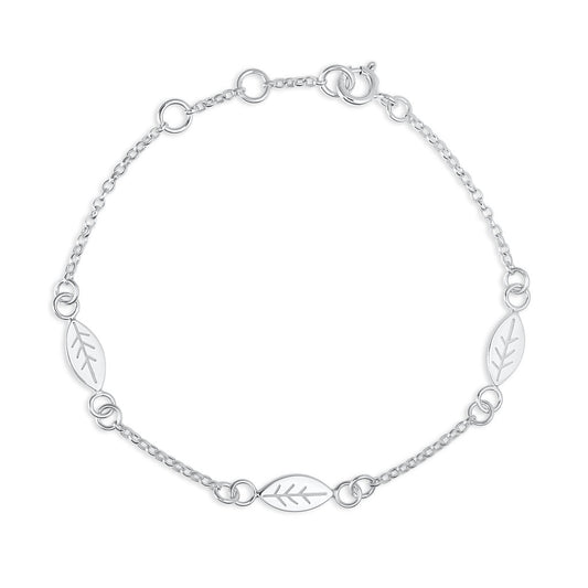Lôn Goed - Leaf  - Bracelet - Silver
