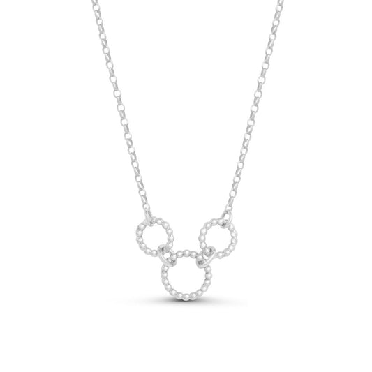 Triple Hoop Pendant - Silver