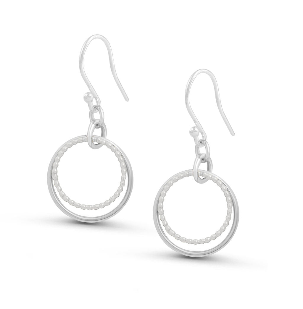 Hoop Earrings - Silver - Large