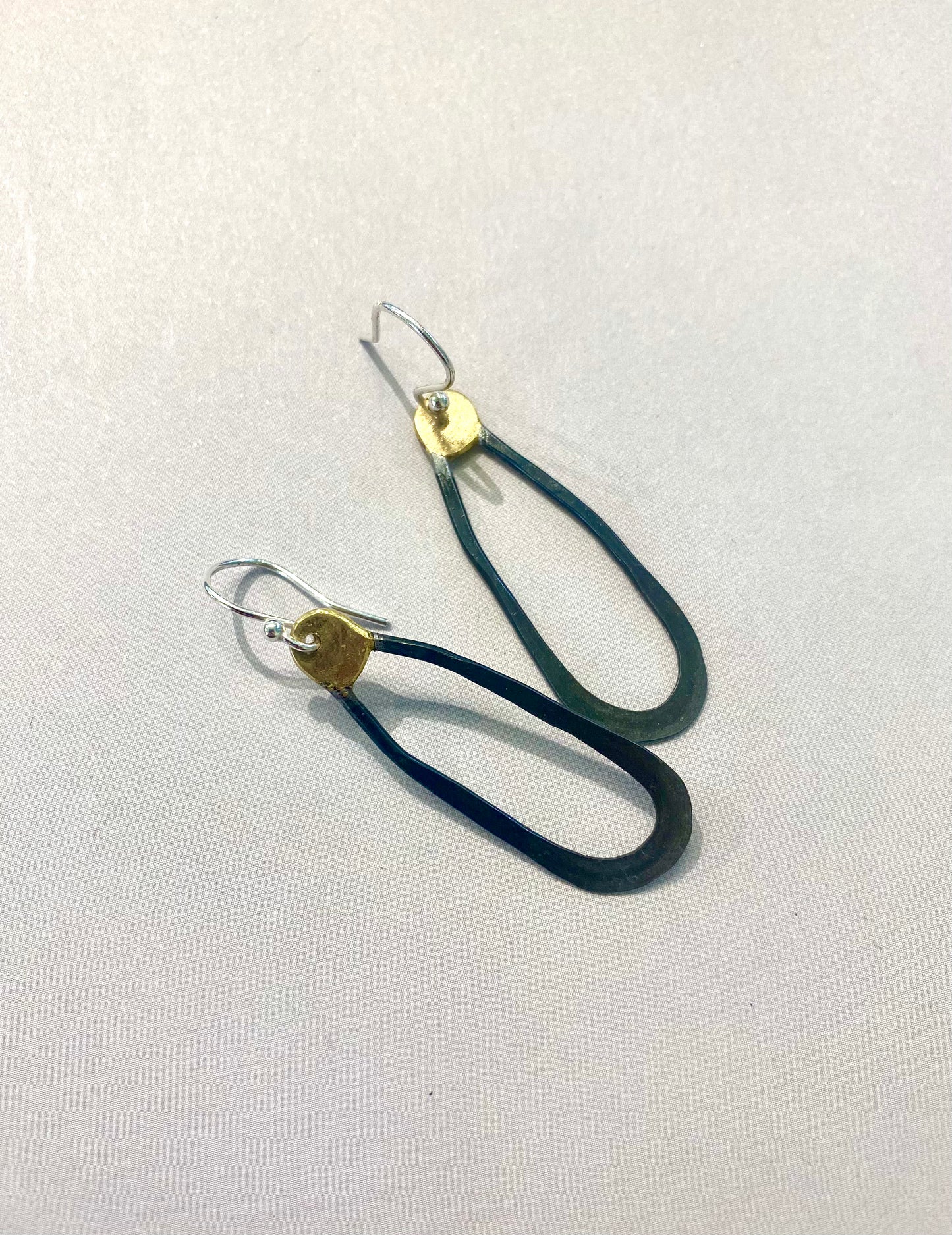 ‘Amrwd' Iron Hammered Earrings