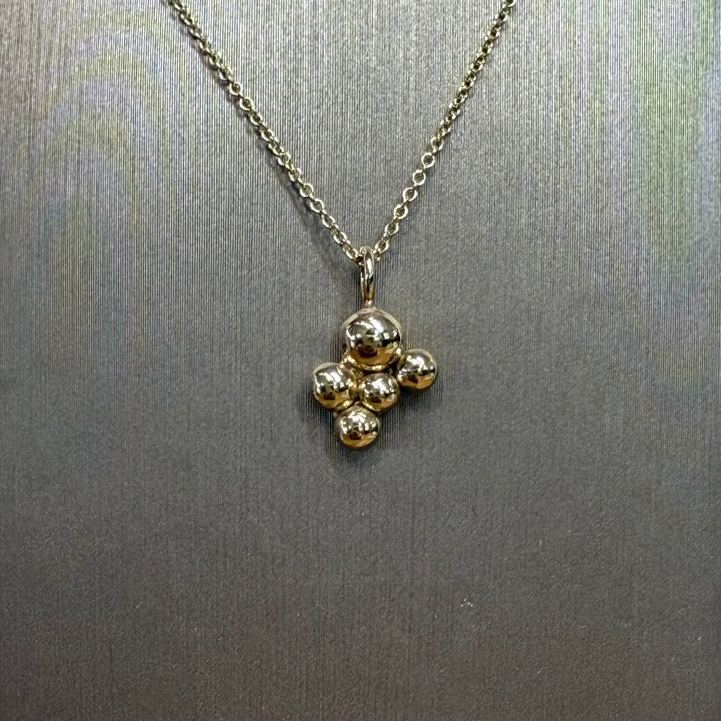 Gold Cluster Necklace