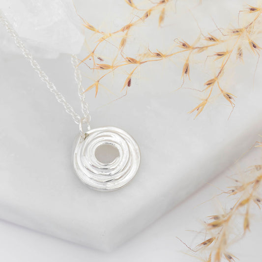 Wrapped Pendant - Silver Medium