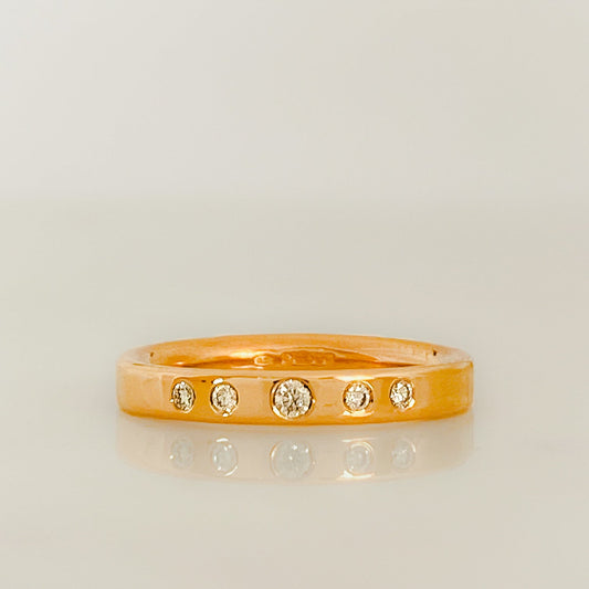 Rose Gold Serendipity Diamond Row Ring