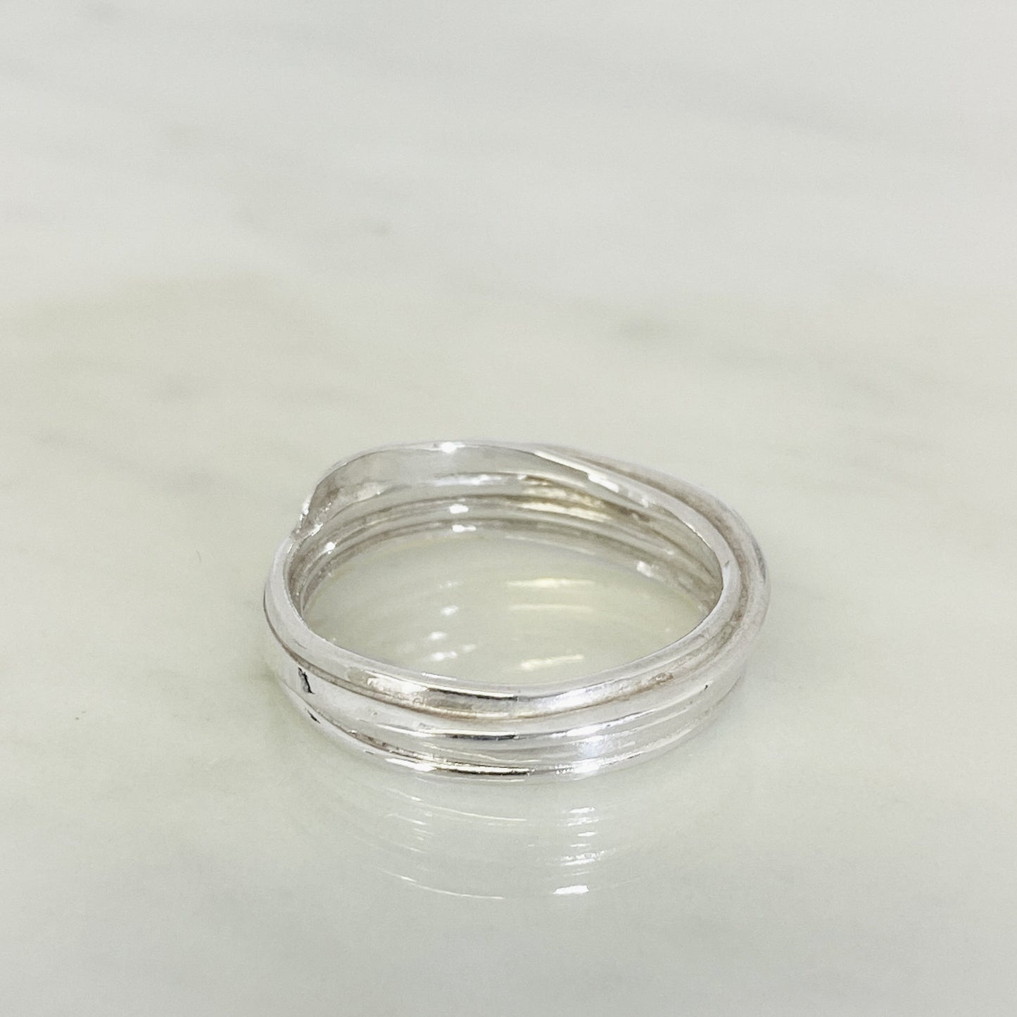 White Gold Wrapped Wedding Ring