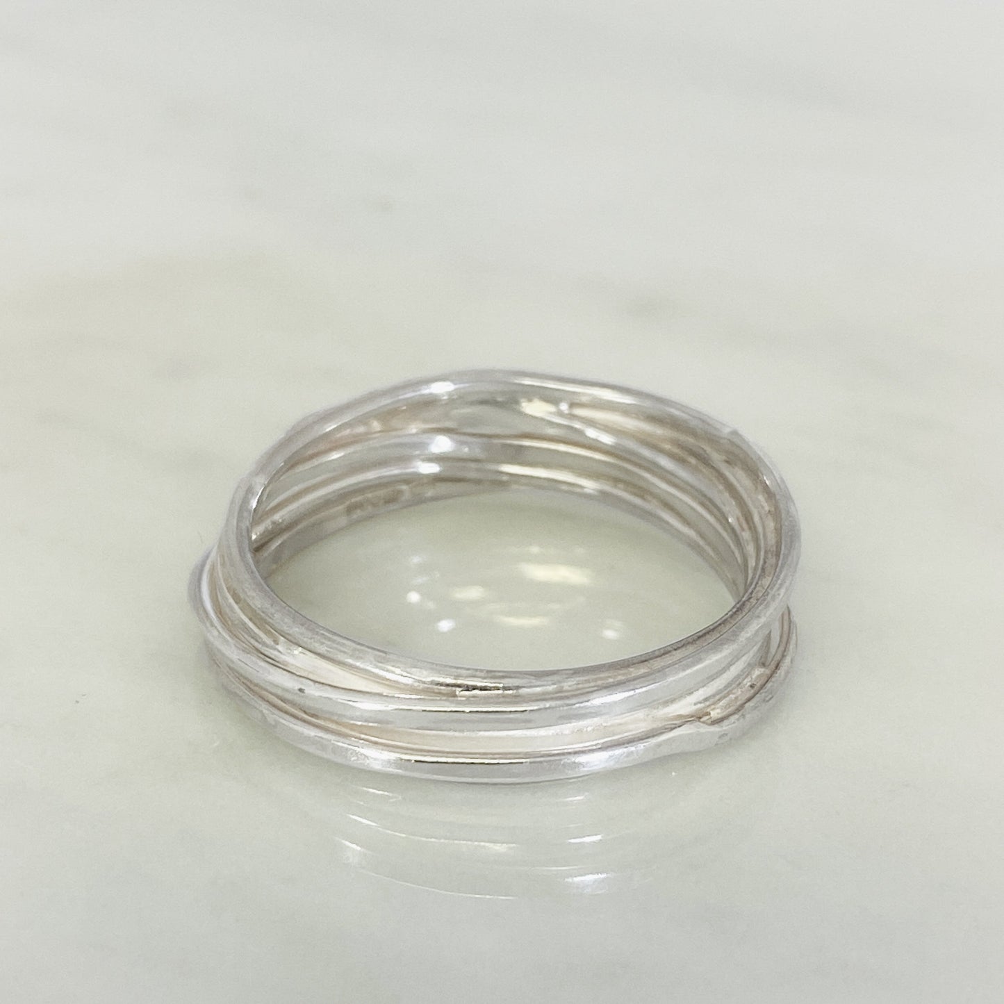 White Gold Wrapped Wedding Ring