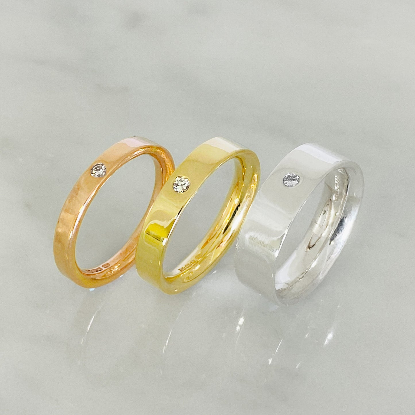 White Gold and Diamond Classic Wedding Ring