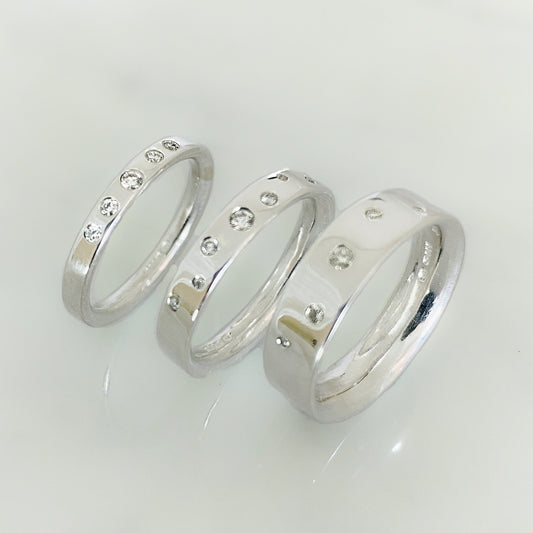 Platinum Serendipity Diamond Scatter Ring
